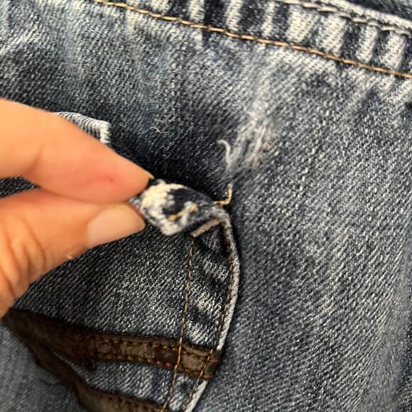 FLYPAPER Straight Leg Mens Jeans Size 38x30 Embroidered Pocket Western Y2K Loose - Picture 10 of 14